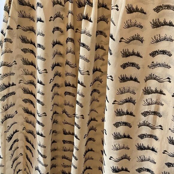 Nude Eyelash Print Light Weight Tank Dress 8 - Picture 7 of 9